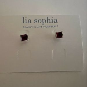 Lia Sophia Amethyst Stud Earrings